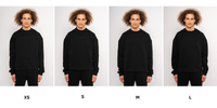 Chamakam Organic Oversized Heavy Sweatshirt Black