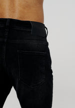 2Y Premium Basic Straight Fit Denim Jeans Black