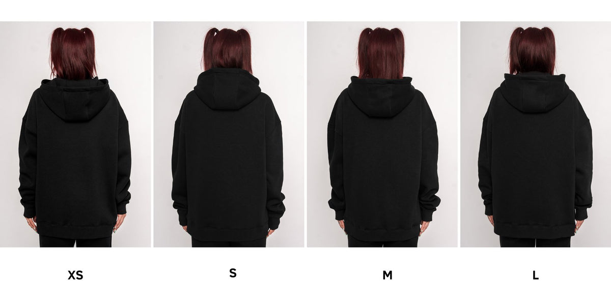 Chamakam Organic Super Oversized Heavy Hoodie Black