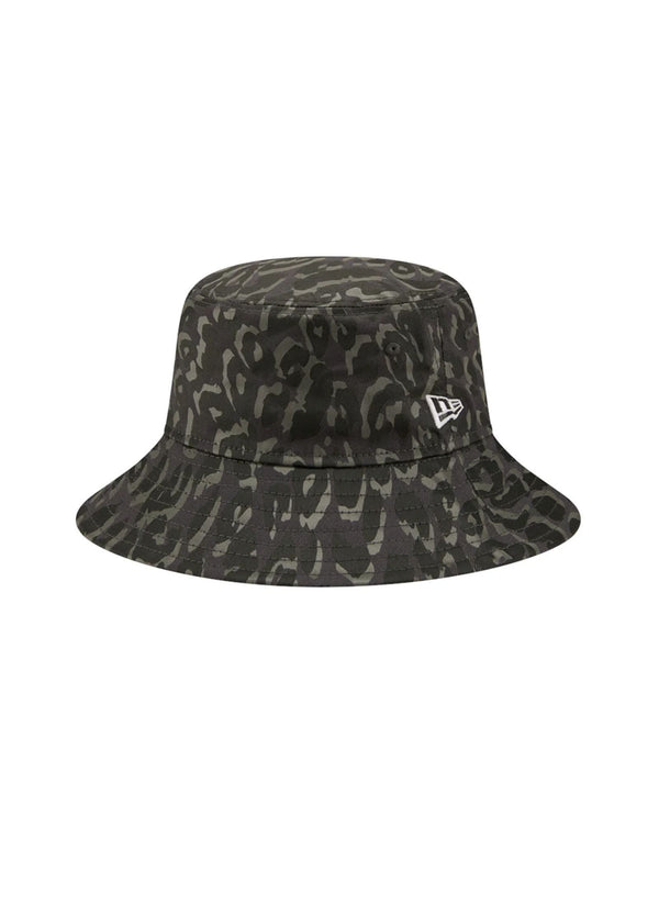 New Era Patterned Tapered Bucket Hat Grey/Black