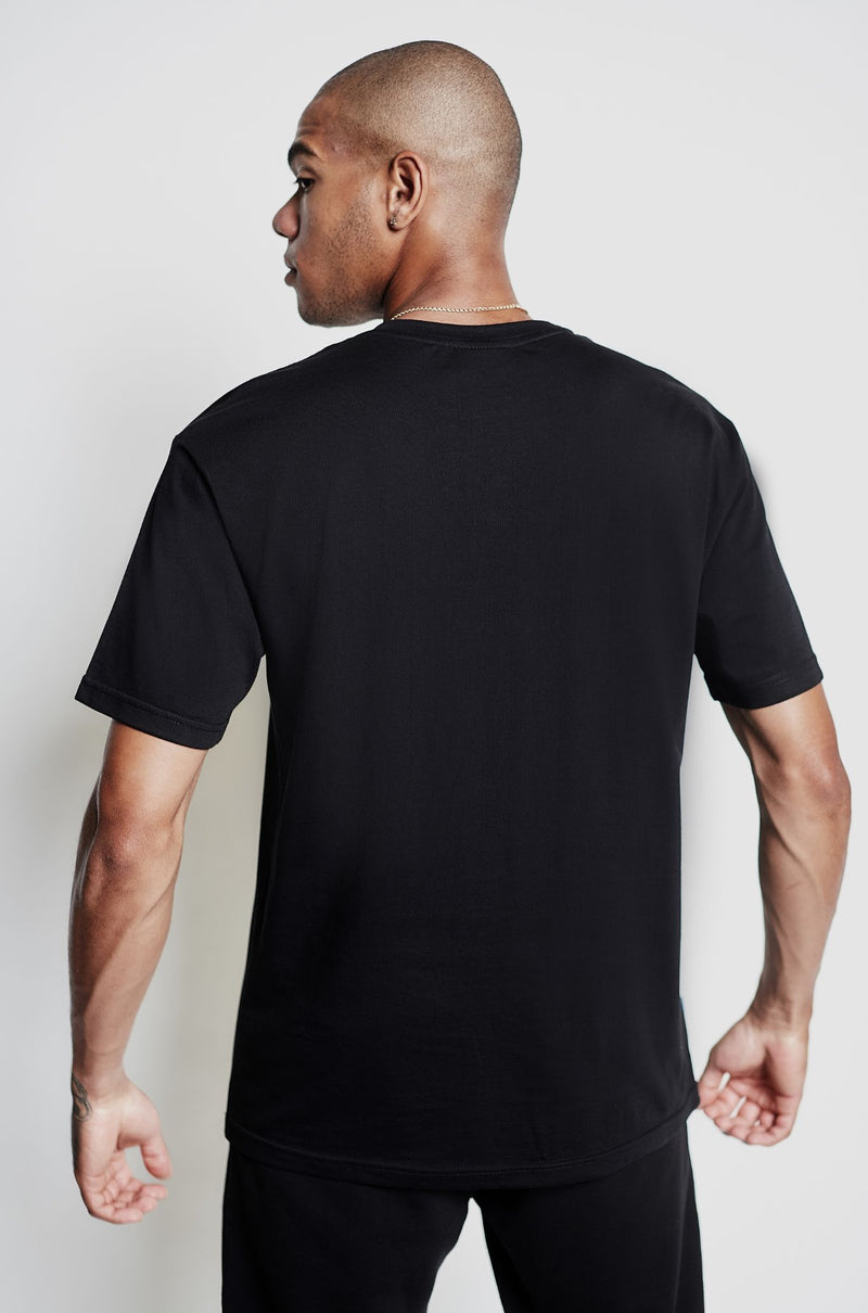 Heven Night Label T-Shirt Black