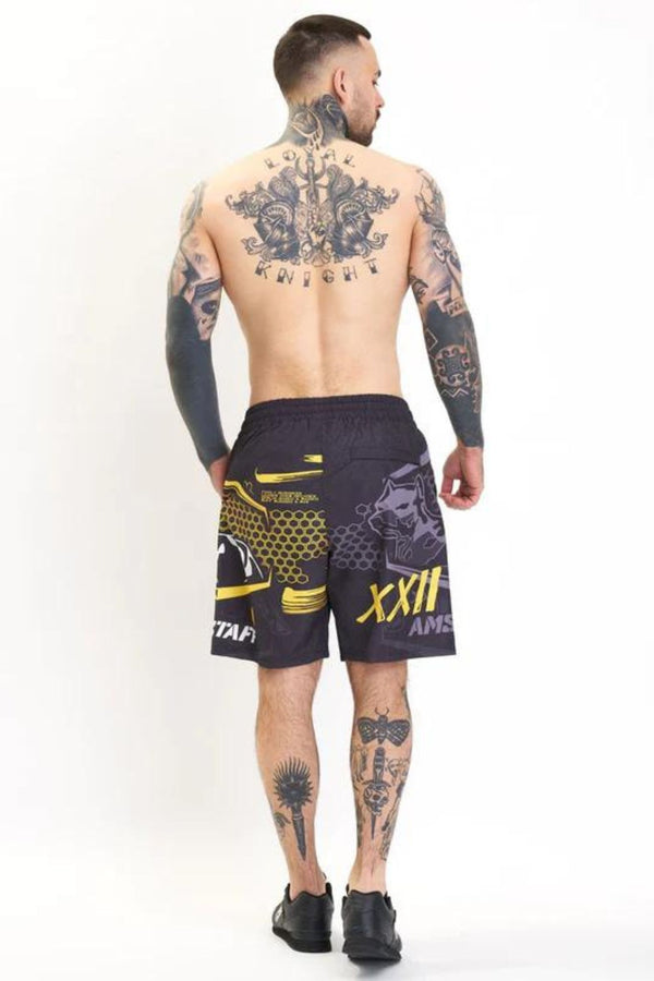 Amstaff Dumos Swimshorts Black Yellow