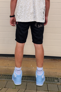 Dada Supreme Coin Crown Jeans Shorts Washed Black - Soulsideshop