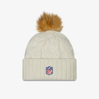 New Era NFL New Orleans Saints Pom Knit Beanie Creme