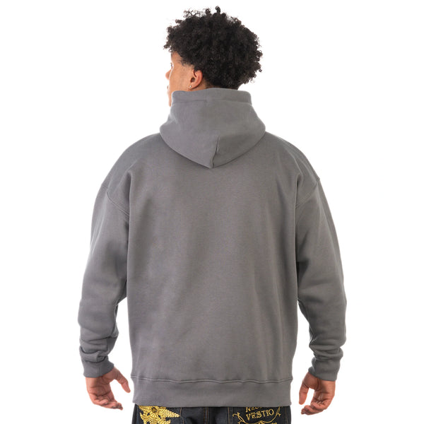 Hoodstar Oversize Logo Hoodie Grey