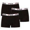 Fila Man Boxershorts Elastic mit Fila Logo 3 Pack Black
