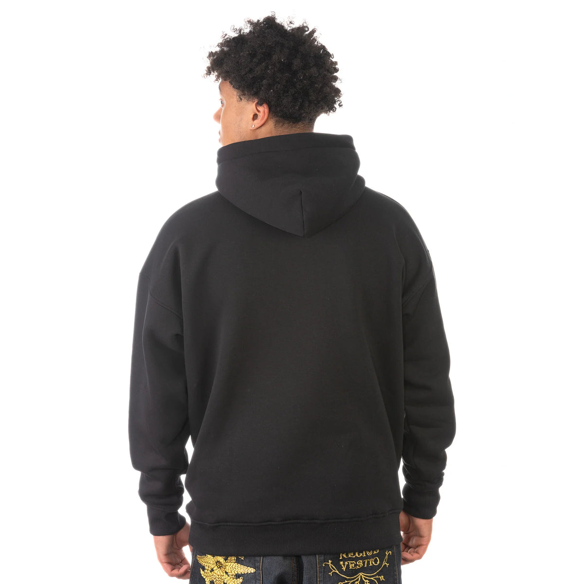 Hoodstar Oversize Hoodie Print Logo Black