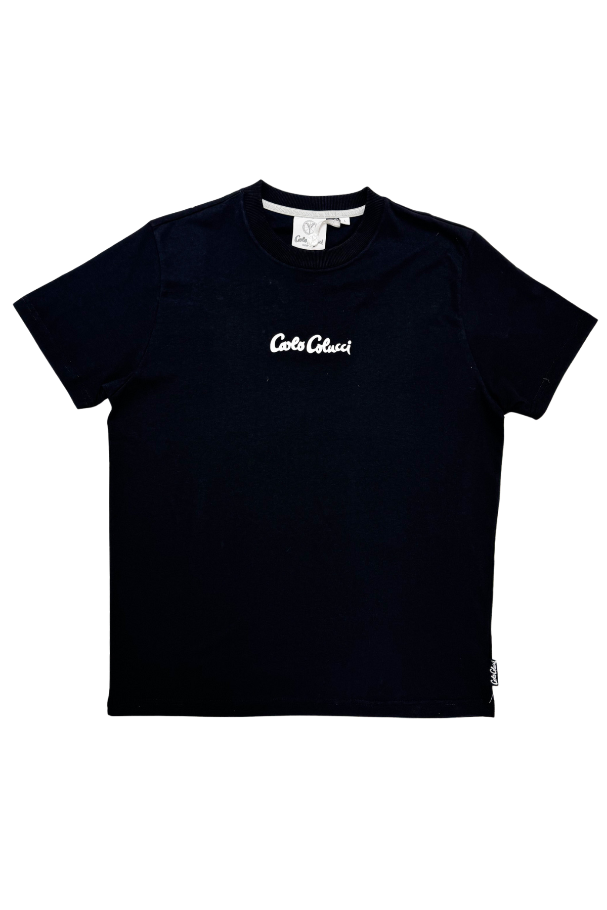Carlo Colucci Basic T-Shirt Black - Soulsideshop