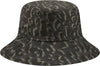 New Era Patterned Tapered Bucket Hat Grey/Black