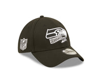 New Era Seattle Seahawks NFL 39THIRTY Stretch Fit Cap Black