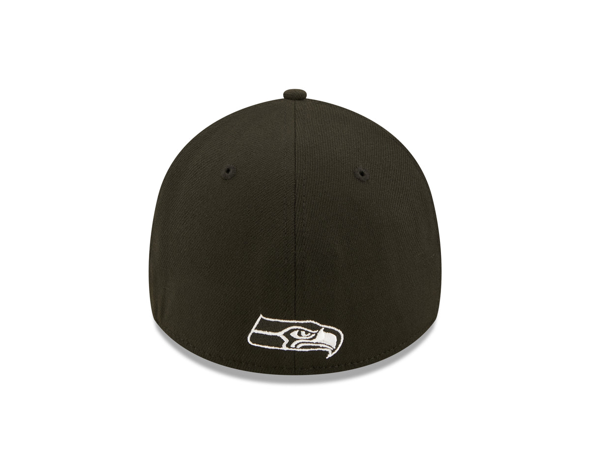 New Era Seattle Seahawks NFL 39THIRTY Stretch Fit Cap Black