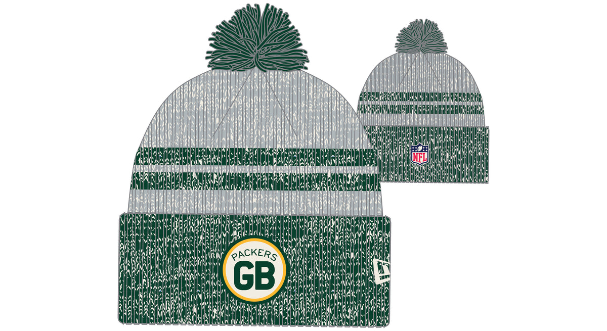 New Era GreenBay Packers Bommel Mütze Green