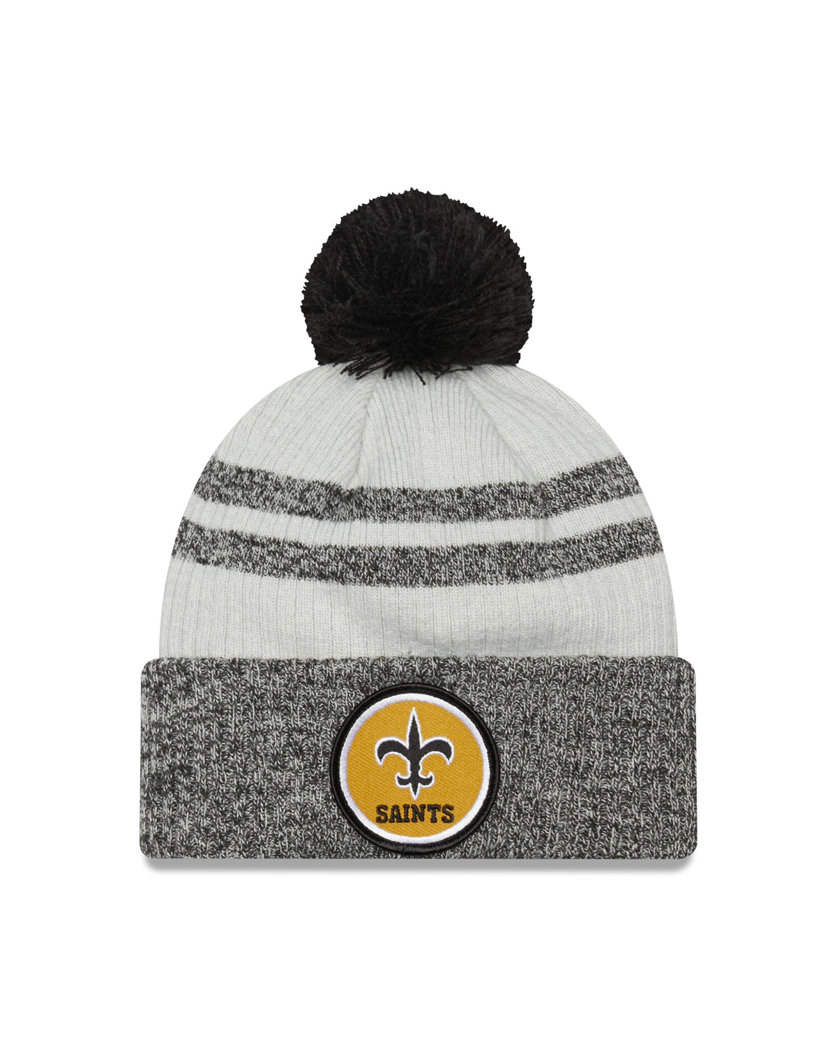 New Era NFL New Orleans Saints Pom Knit Beanie Grey