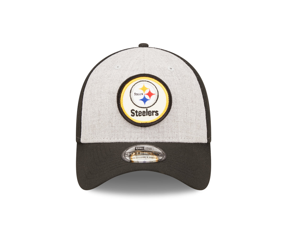 New Era PITTSBURGH STEELERS NFL 39THIRTY Stretch Fit Cap Black/ Grey