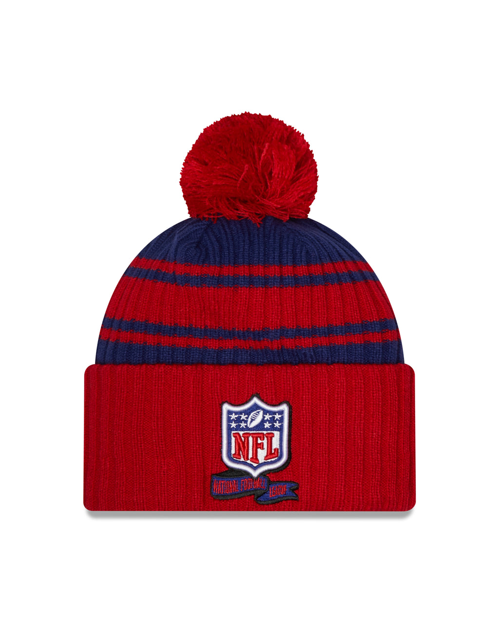 New Era NFL Pom Knit Beanie Red/ Blue