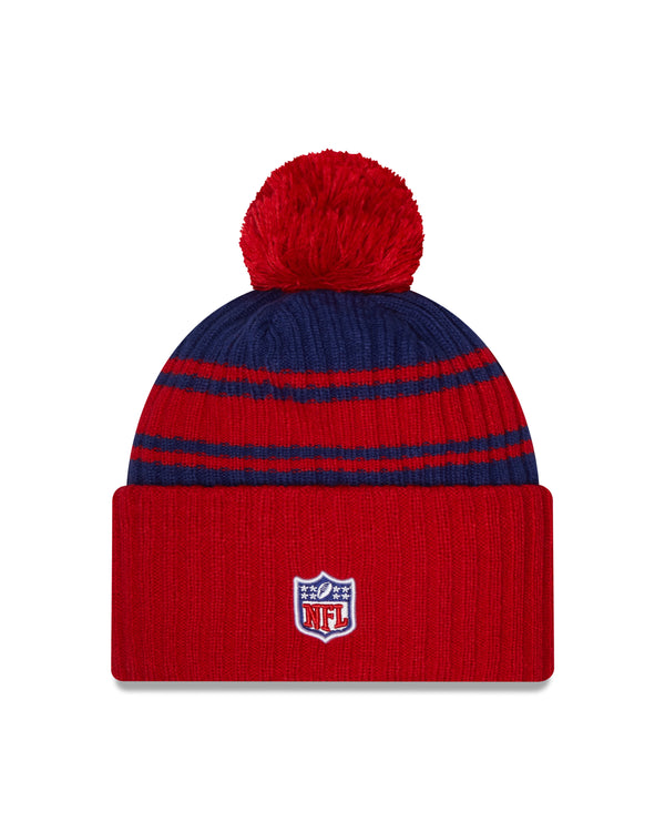 New Era NFL Pom Knit Beanie Red/ Blue