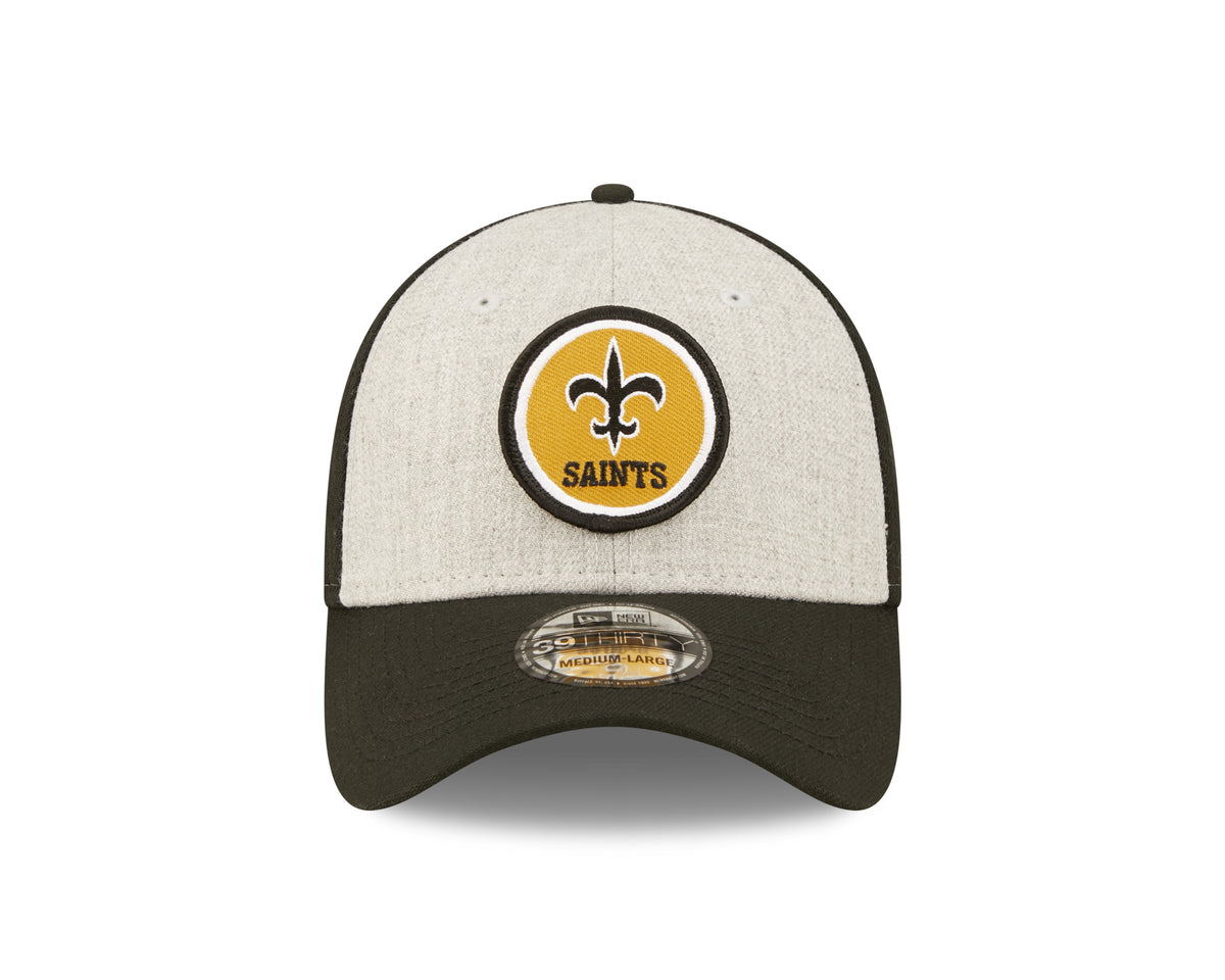 New Era NEW ORLEANS SAINTS NFL 39THIRTY Stretch Fit Cap Black/ Grey