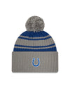 New Era NFL Indianapolis Colts Pom Knit Beanie Grey