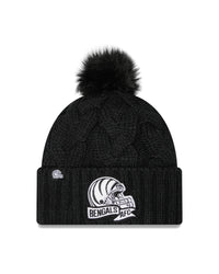 New Era NFL Bengals AFC Pom Knit Beanie Black