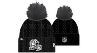 New Era NFL Bengals AFC Pom Knit Beanie Black