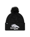 New Era NFL Denver Broncos Pom Knit Beanie Black