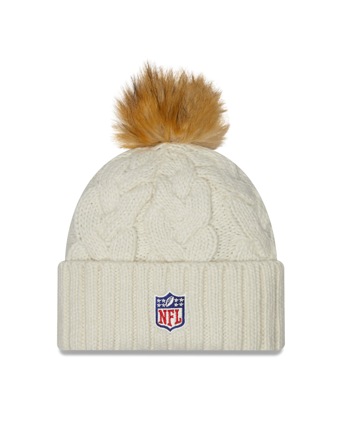 New Era NFL Indianapolis Colts Pom Knit Beanie Creme