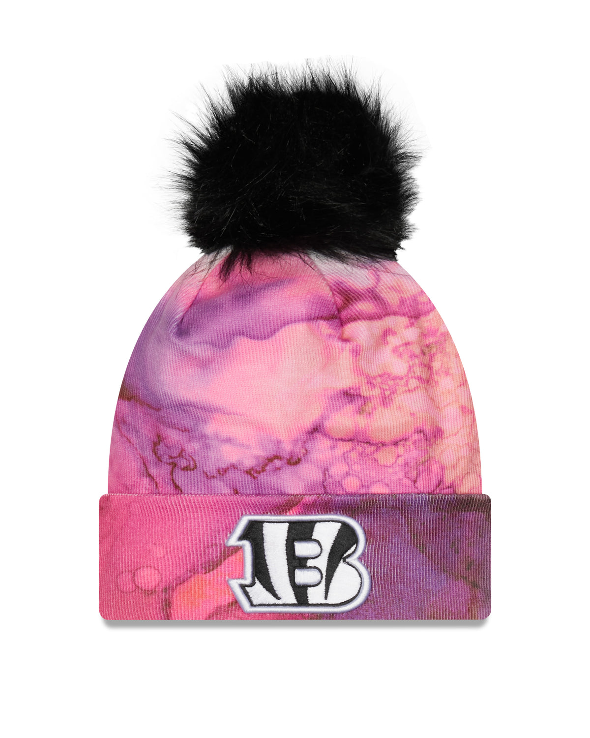 New Era NFL Cincinnati Bengals Pom Knit Beanie Multicolor