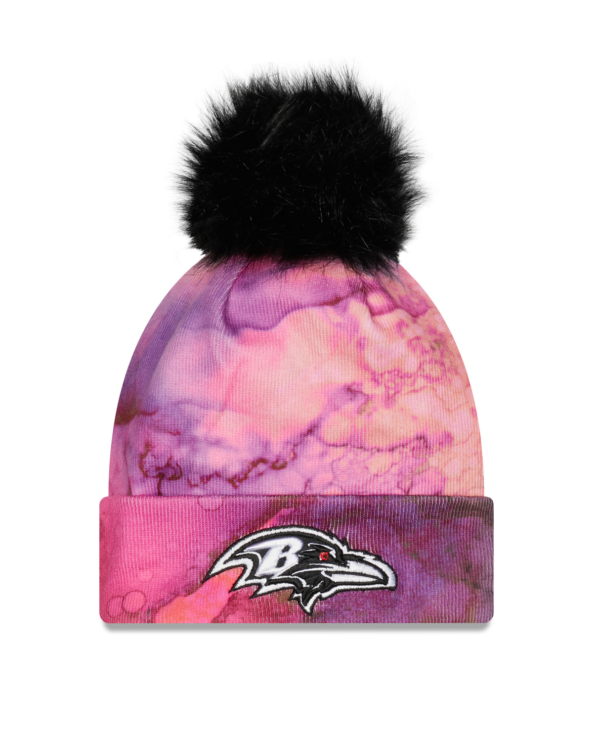 New Era NFL Baltimore Ravens Pom Knit Beanie Multicolor