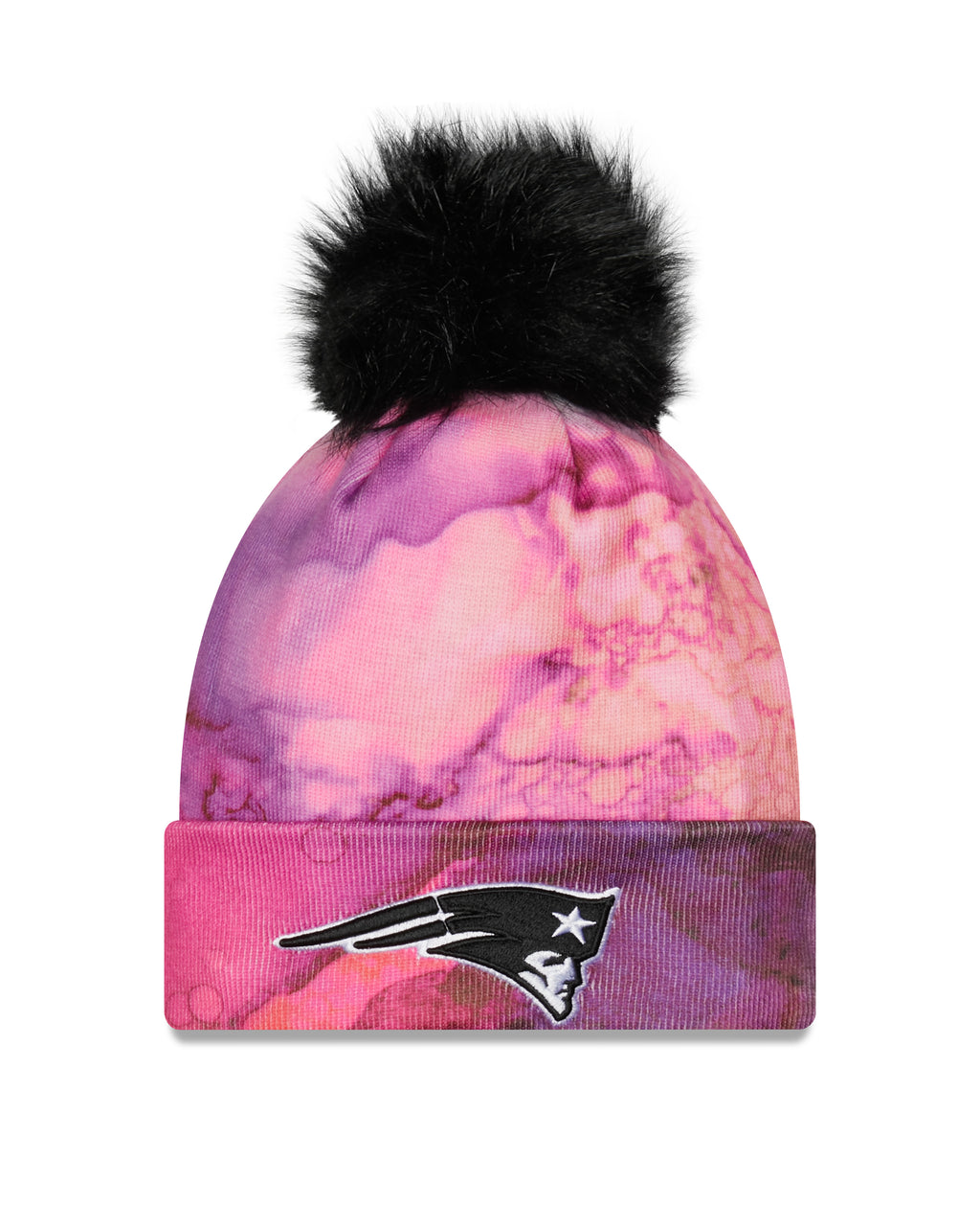 New Era NFL New England Patriots Pom Knit Beanie Multicolor