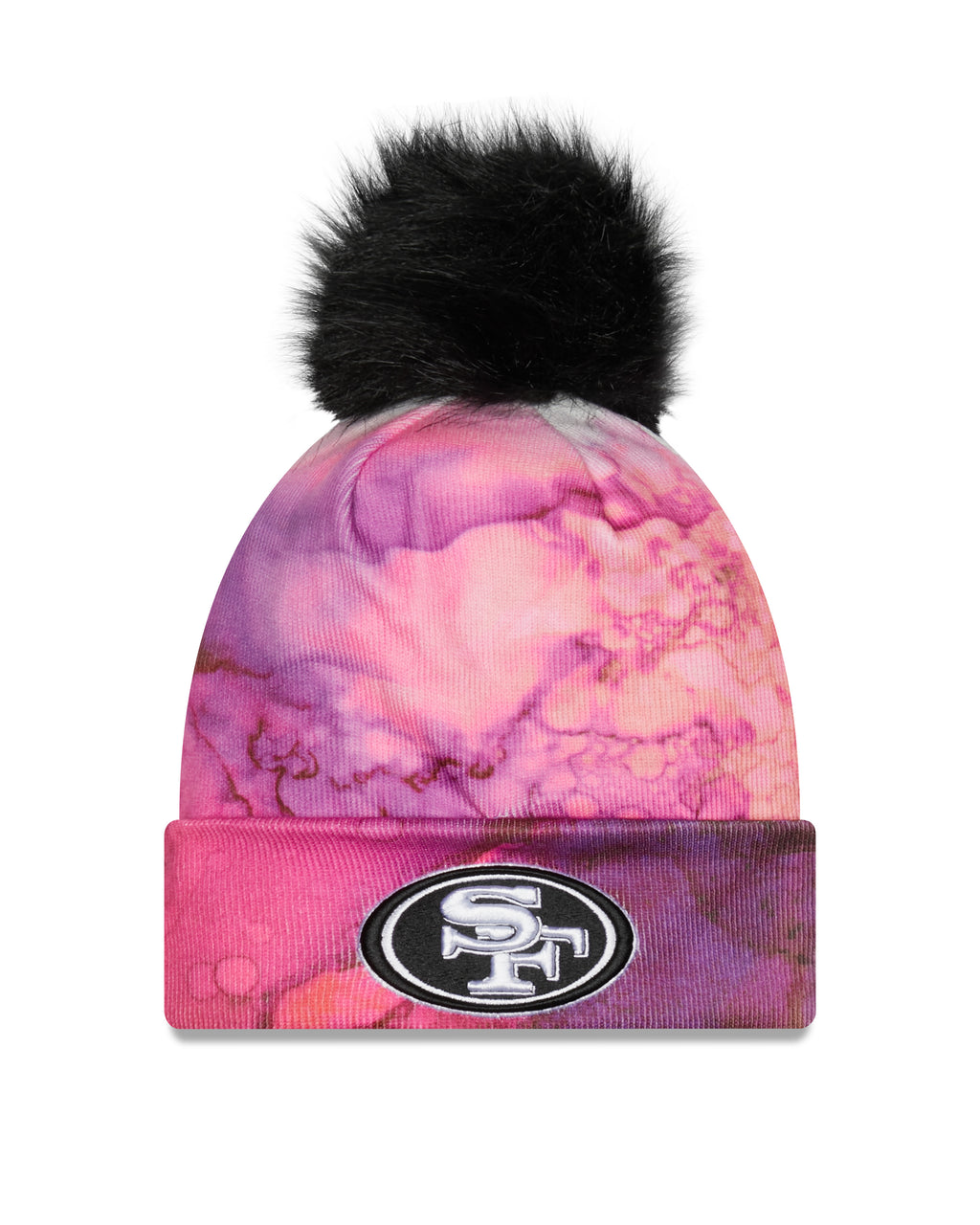New Era NFL San Francisco 49er Pom Knit Beanie Multicolor