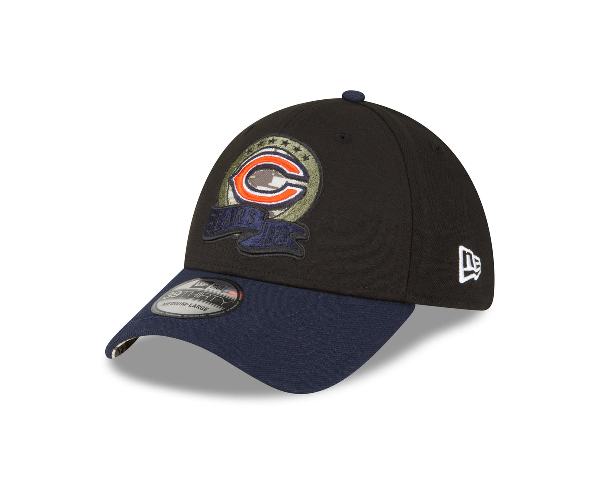 New Era Chicago Bears NFL 39THIRTY Stretch Fit Cap Black