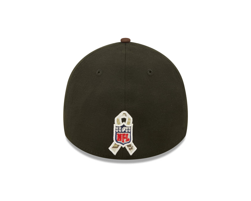 New Era Cleveland Browns NFL Salute to Service 39THIRTY Stretch Fit Cap Black/ Brown