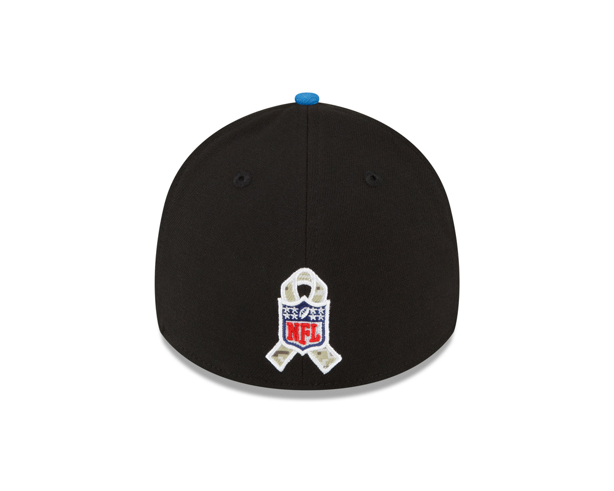 New Era DETROIT LIONS NFL Salute to Service 39THIRTY Stretch Fit Cap Black/ Blue
