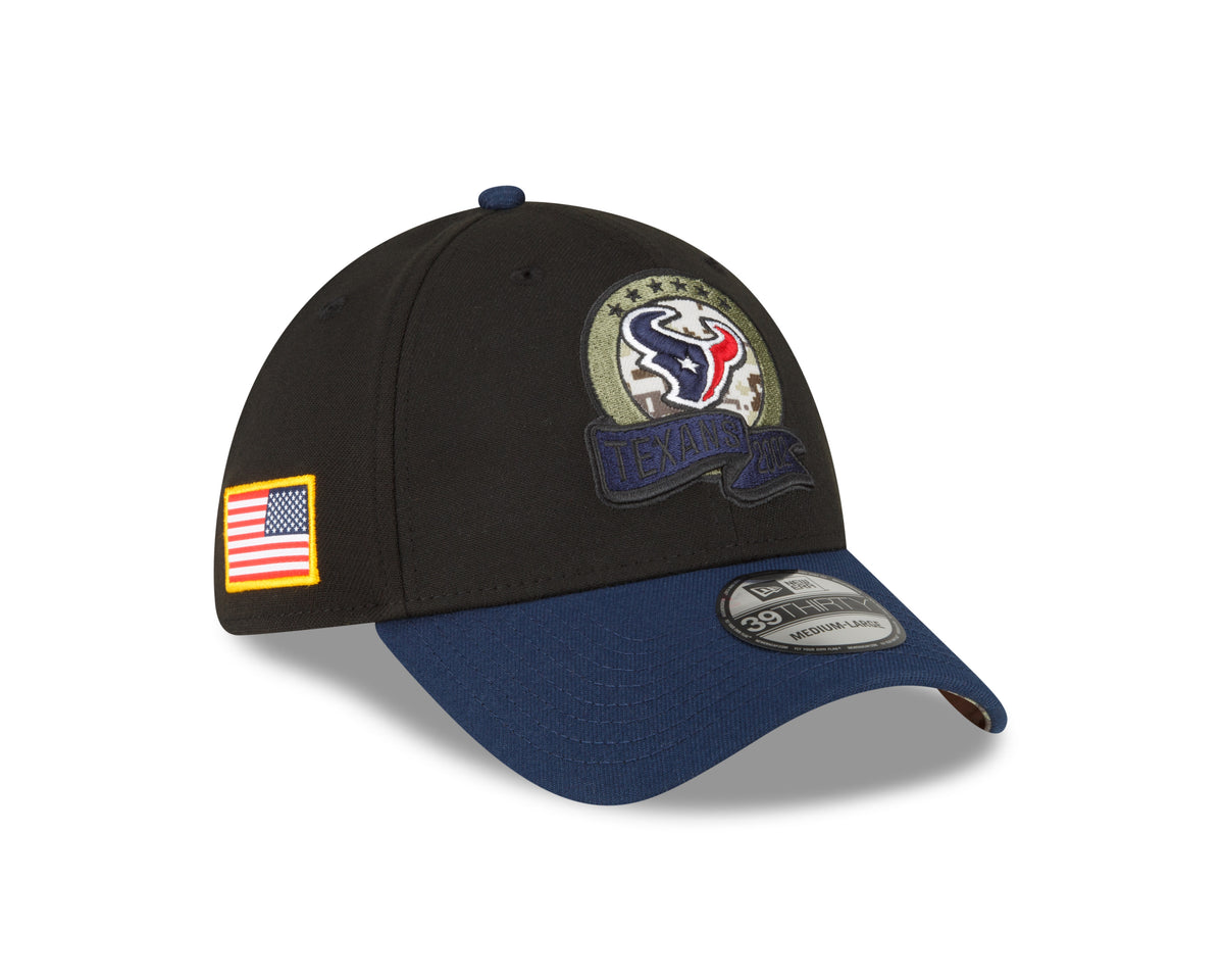 New Era HOUSTON TEXANS NFL 39THIRTY Stretch Fit Cap Black/ Dark Blue