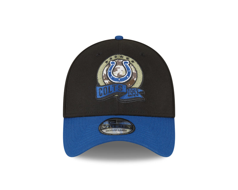 New Era Indianapolis Colts NFL 39THIRTY Stretch Fit Cap Black