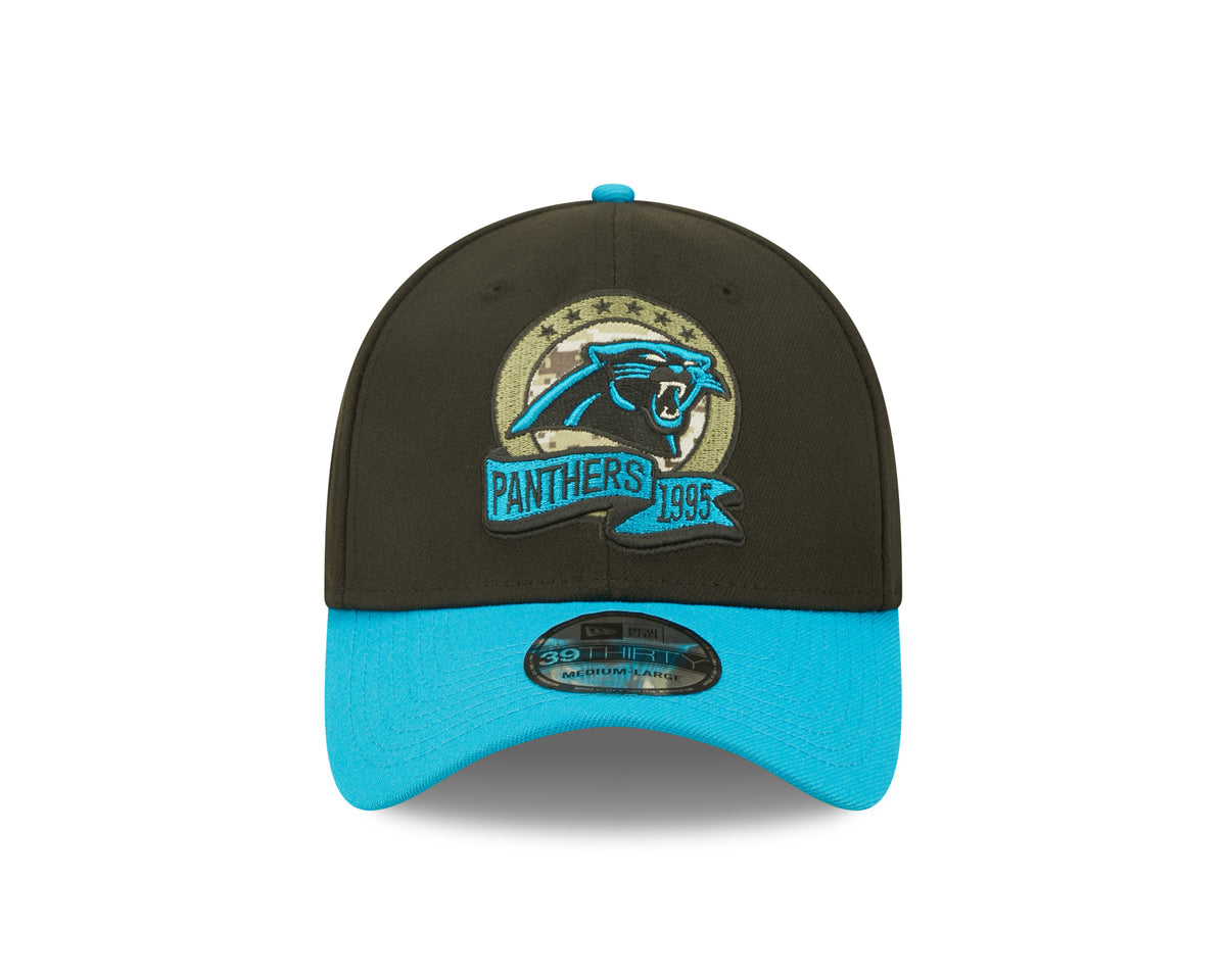 New Era Carolina Panthers NFL 39THIRTY Stretch Fit Cap Black