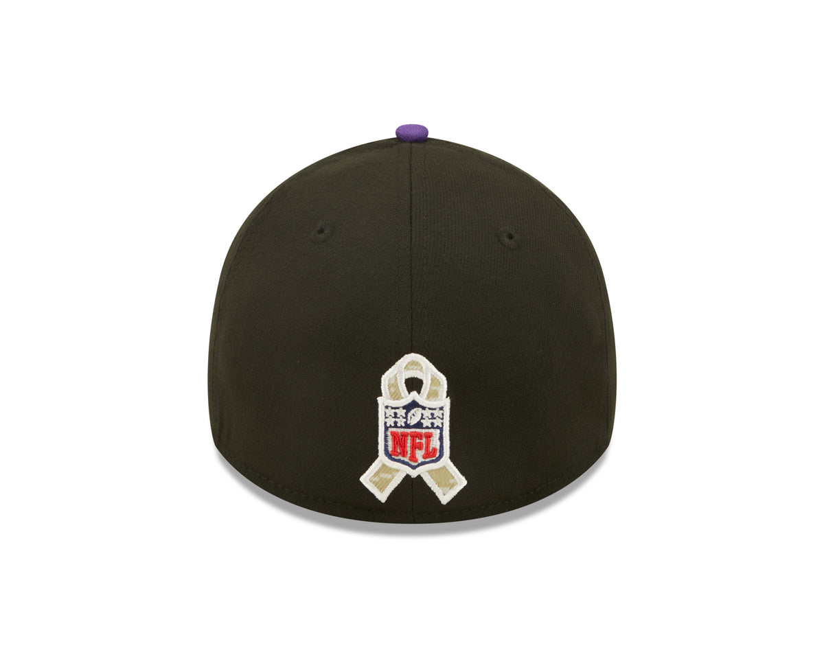 New Era Minnesota Vikings NFL 39THIRTY Stretch Fit Cap Black