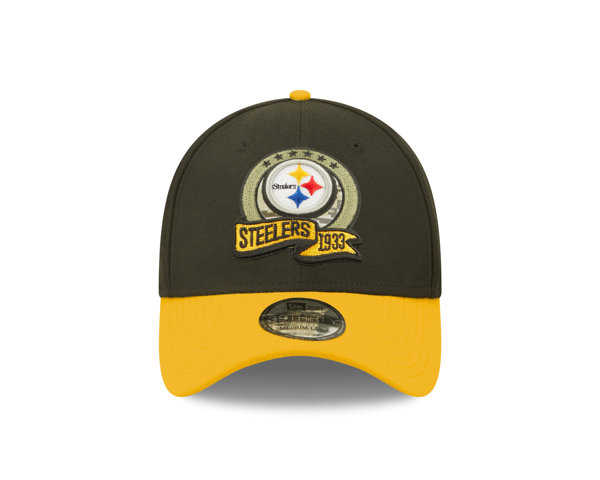 New Era PITTSBURGH STEELERS NFL Salute to Service 39THIRTY Stretch Fit Cap Black/Yellow kein Bild