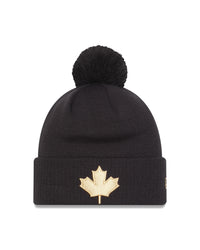 New Era NBA Canada Pom Knit Beanie Black