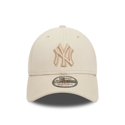 New Era New York Yankees MLB Outline 39THIRTY Stretch Fit Cap Beige