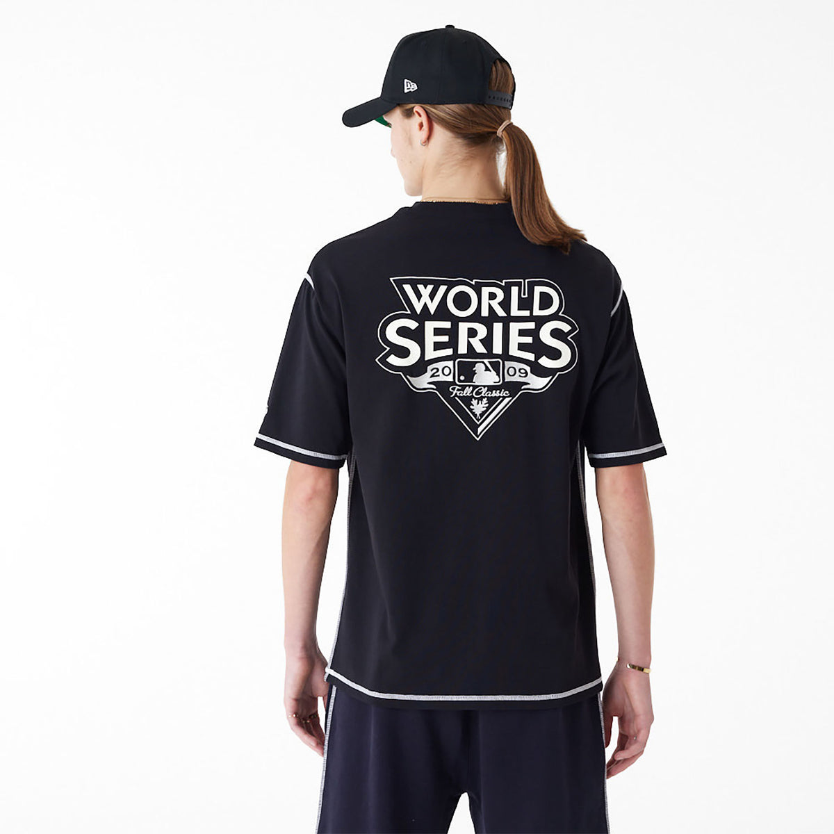 New Era New York Yankees MLB World Series Oversized T-Shirt Black