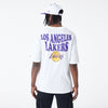 New Era LA Lakers NBA Script Oversized T-Shirt White
