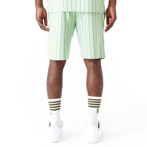 New Era Pinstripe Bright Green Shorts - Soulsideshop
