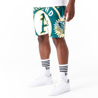 New Era Oakland Athletics MLB Large Logo Shorts Dark Green - Soulsideshop