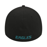 New Era Philadelphia Eagles NFL Team Logo 39THIRTY Stretch Fit Cap Black - Soulsideshop