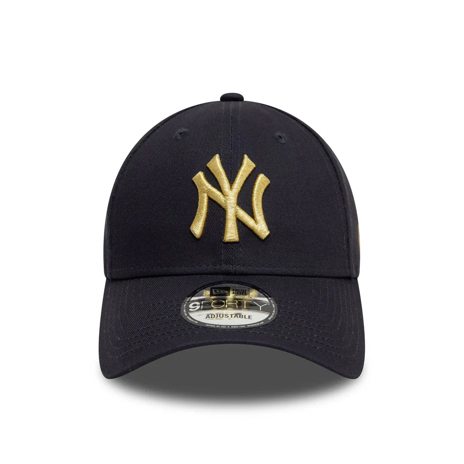 New Era Cap New York Yankees Metallic 9FORTY Navy - Soulsideshop