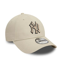 New Era Cap New York Yankees Team Outline 9FORTY Hellbeige - Soulsideshop