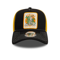 New Era Summer Patch Trucker Cap Black/ Yellow - Soulsideshop
