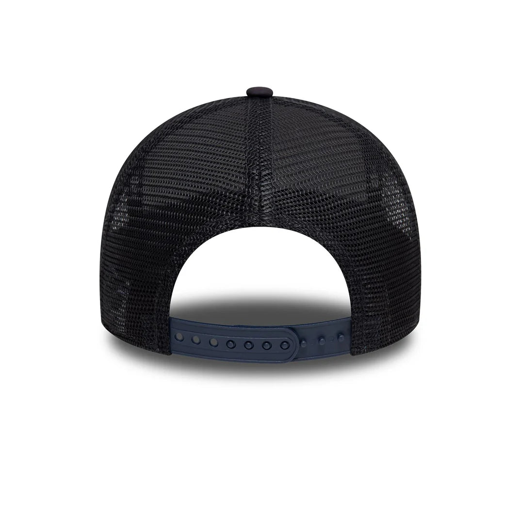 Navy New Era License Plate 9FORTY A-Frame Trucker Cap Dark Navy - Soulsideshop