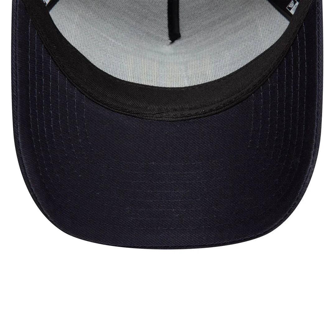 Navy New Era License Plate 9FORTY A-Frame Trucker Cap Dark Navy - Soulsideshop
